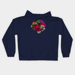 Autumn Floral Bouquet Flowers in Vase Kids Hoodie